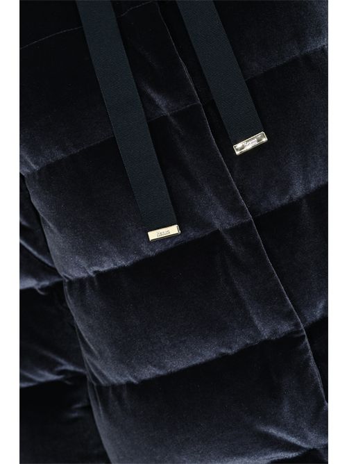 Piumino in velluto Blu Herno | PI00218D 15020S9200